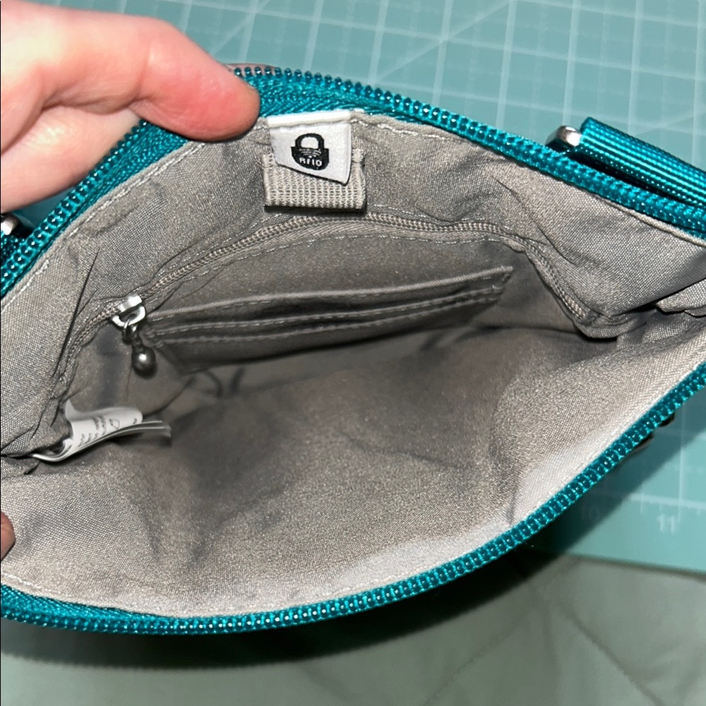 Baggallini Turquoise Crossbody Bag - Picture 5 of 8